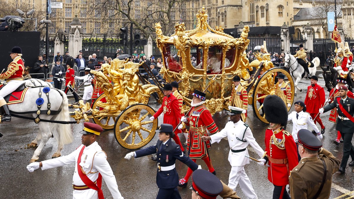 Desfilaron incluso en medio de la lluvia en Londres
