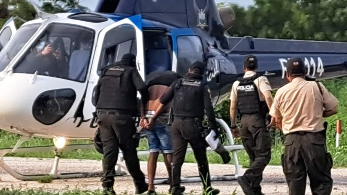 El sospechoso fue trasladado la tarde del sábado 5 de mayo de 2023.