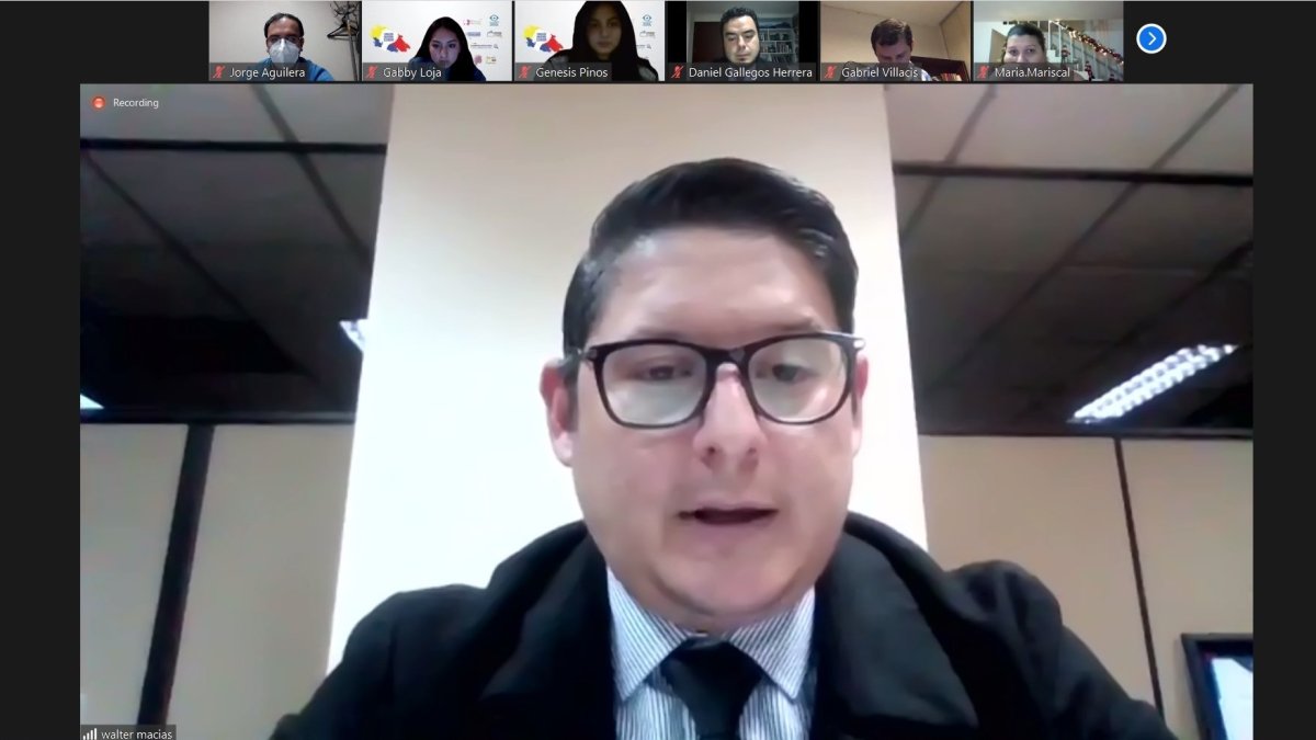 Ponencia. Walter Macías, juez nacional recusado ha dado seminarios sobre justicia.