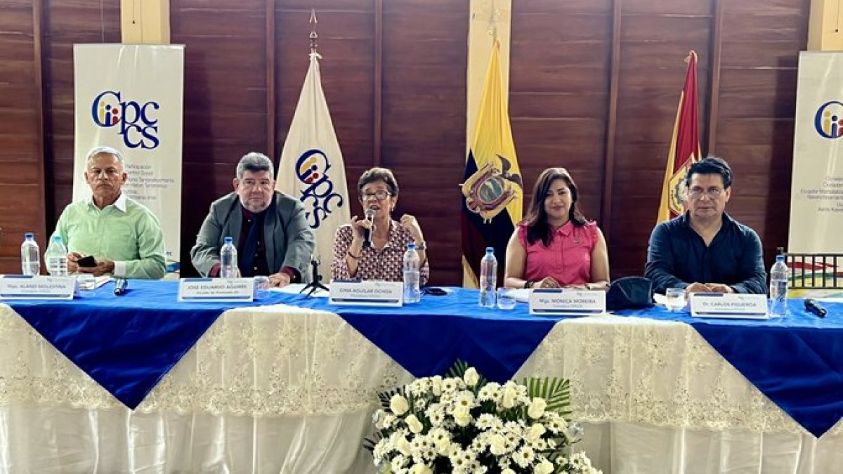 Panorama. Este último 05 de mayo el pleno del CPCCS sesionó de forma extraordinaria en Manabí