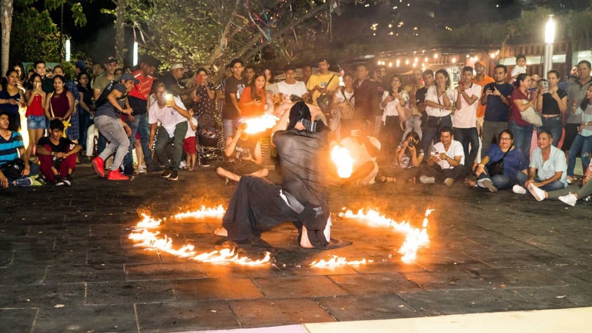 Una expresión artística de uno de los eventos que se realizó en la explana de Guayarte, el 16 de diciembre de 2019.