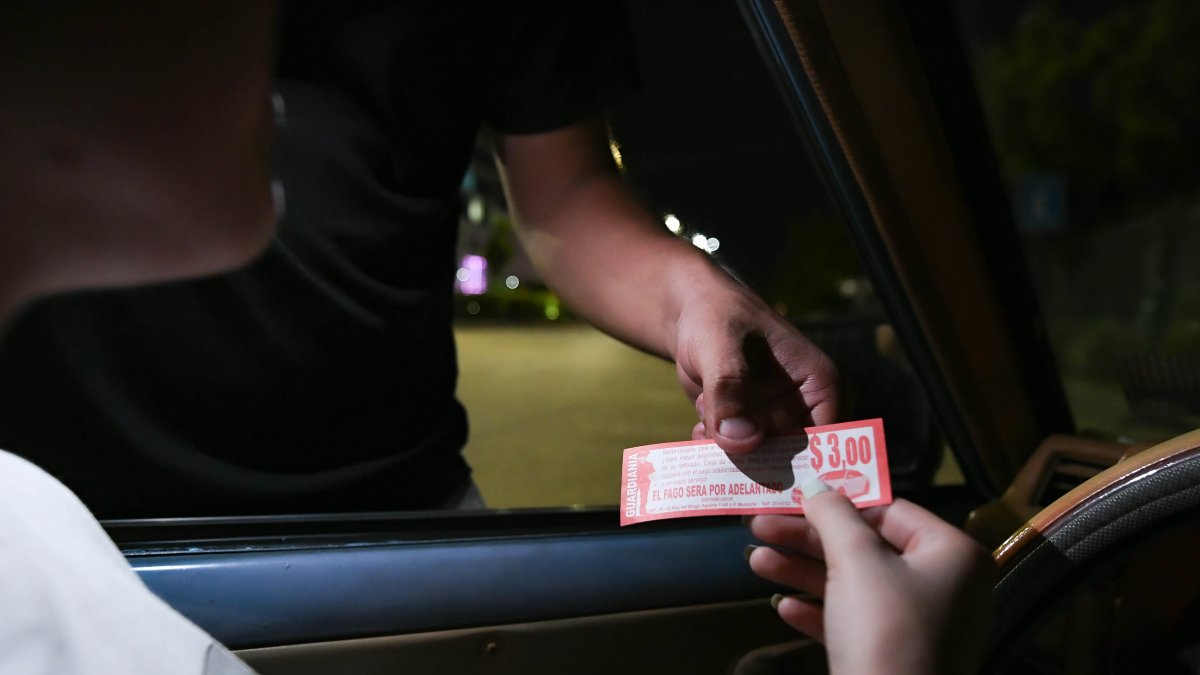 Hecho. Los cuidadores dan a los visitantes un tique o simplemente anuncian que se les debe pagar tres dólares por seguridad, siempre por adelantado.