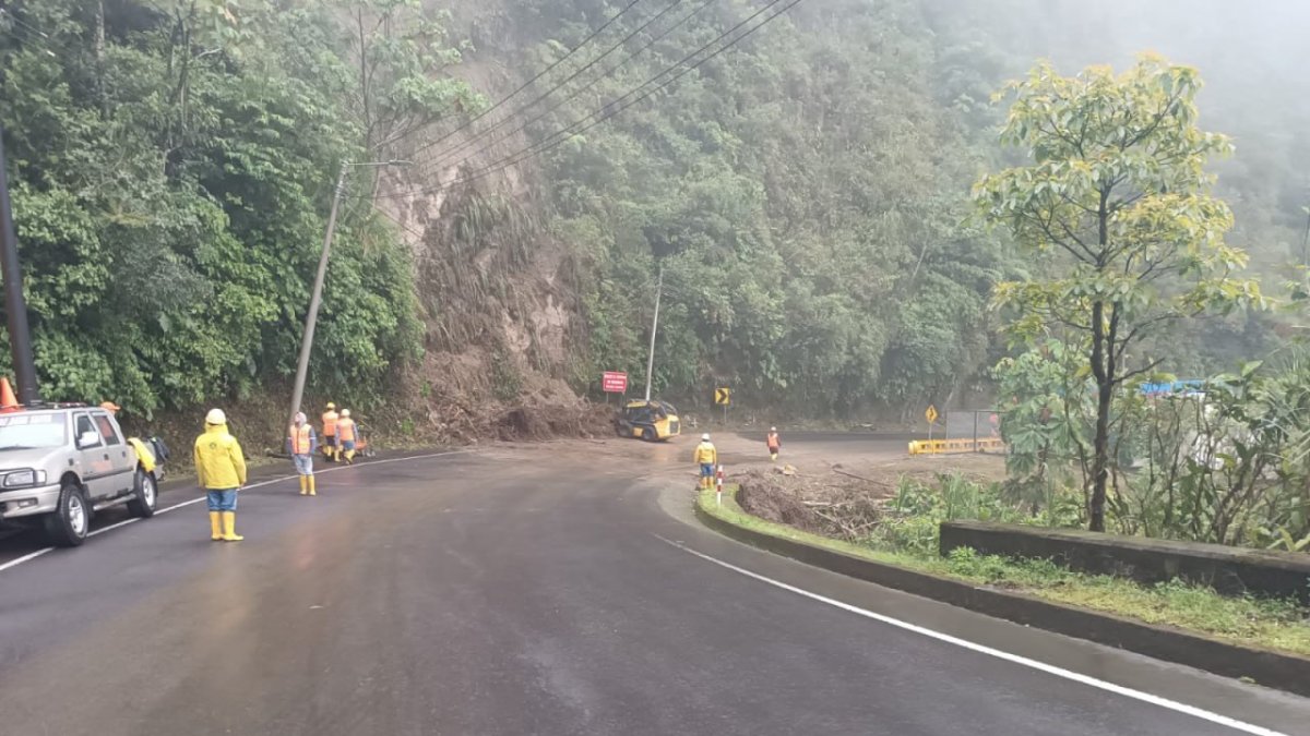 Sector de Río Negro, en la vía Baños-Puyo.