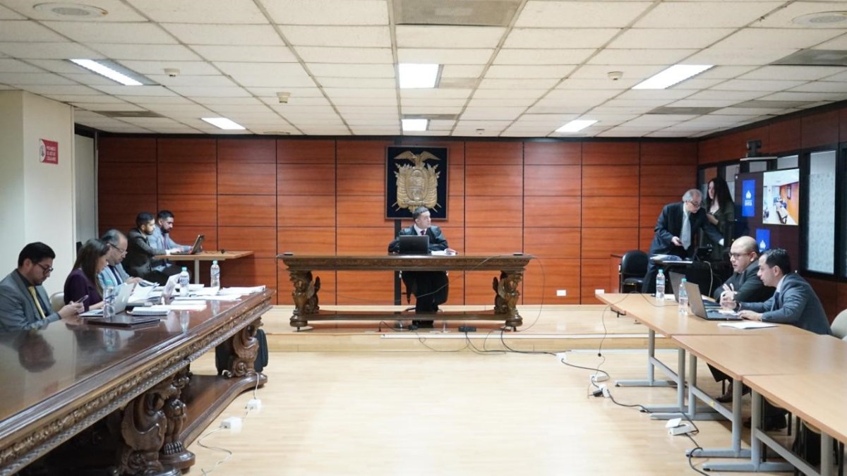 Diligencia. En la Corte Nacional de Justicia se realiza la audiencia por la recusación presentada por Maribel Barreno.