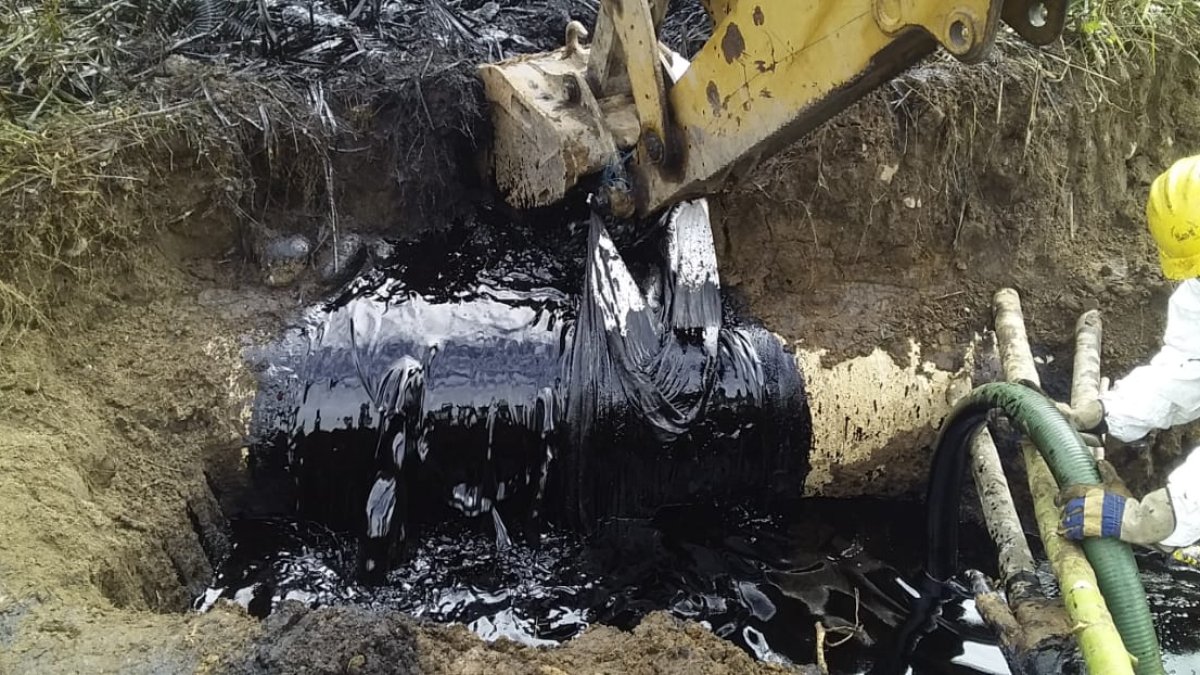 El derrame ocurrió en la parroquia Santa Cecilia, en Lago Agrio (Sucumbíos).