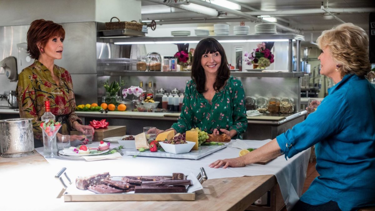 Jane Fonda, Mary Steenburgen y Candice Bergen.