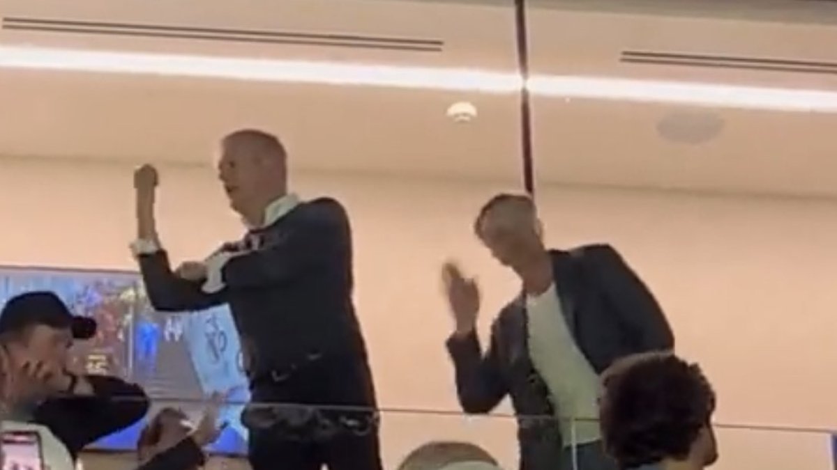 Varios fanáticos del Real Madrid no estuvieron de acuerdo con la celebración del padre de Haaland en el Bernabéu.