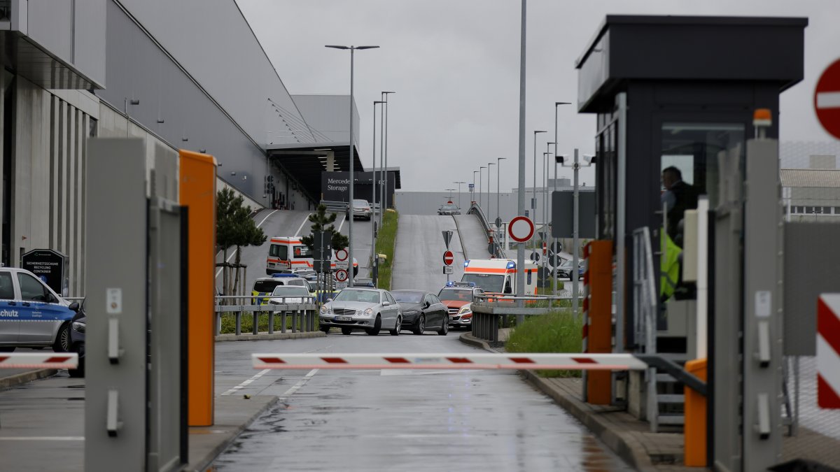 La planta del consorcio automovilístico Mercedes-Benz en Sindelfingen, en el sur de Alemania donde se dio el tiroteo.