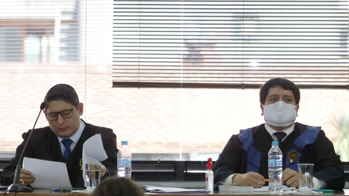 Corte. El juez Walter Macías (izquierda) fue parte del tribunal del caso Las Torres.