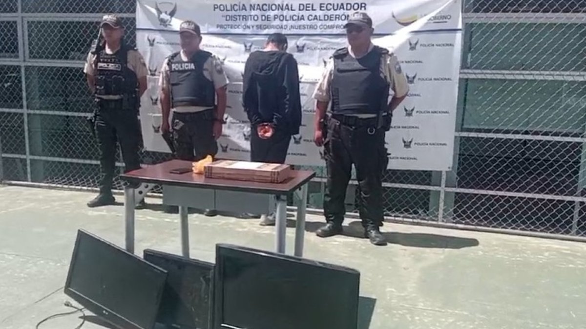 El detenido es cabecilla de una banda de opera en la zona norte de la Quito