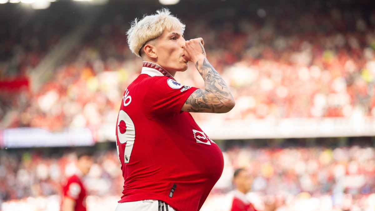 El jugador argentino Alejandro Garnacho anotó el segundo tanto.