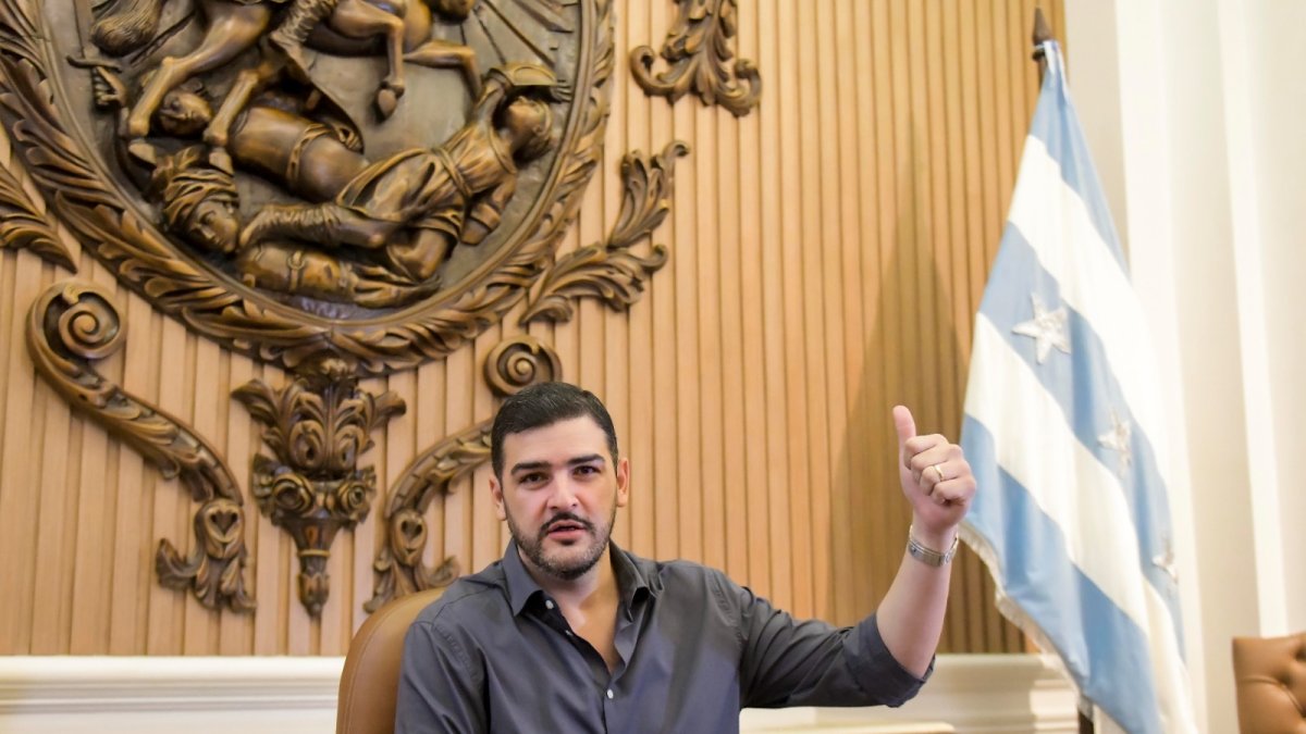 Alcalde. Álvarez cuando llegó al Municipio. 