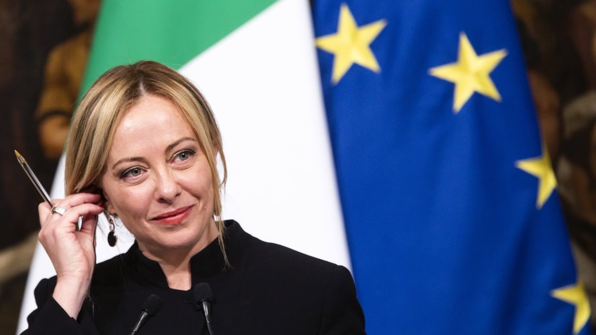 La primer ministra italiana, Giorgia Meloni