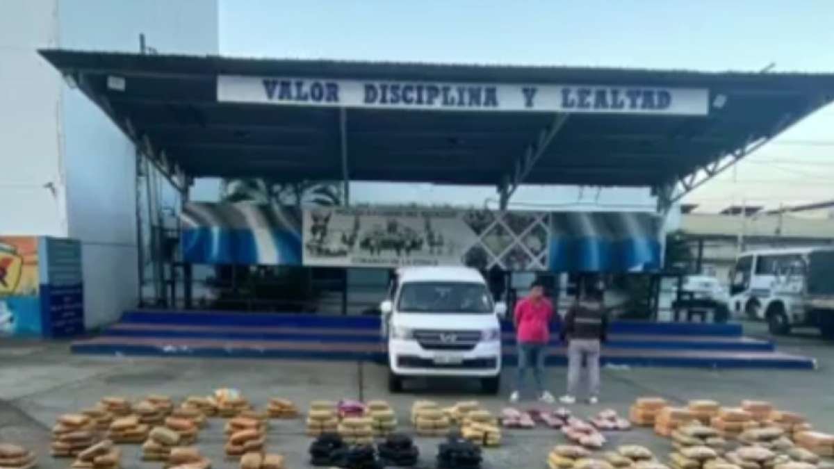 Este último sábado, hubo un decomiso de droga en la ciudad de Durán.