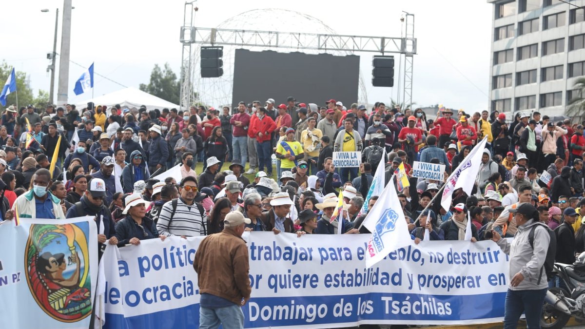 Las personas habrían llegado de diferentes provincias del país