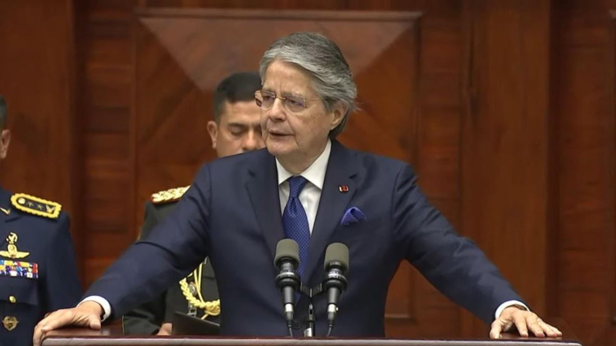 El presidente Guillermo Lasso compareció ante la Asamblea Nacional parar defenderse por el juicio político que hay en su contra
