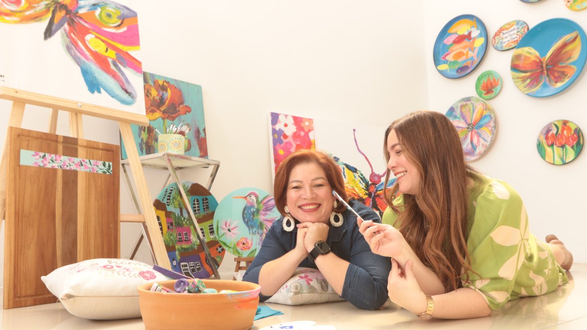 Alejandra y Emilia cuentan con una vasta experiencia en pintura.