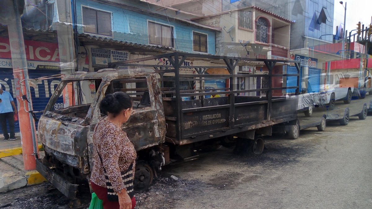 Efecto. Así quedó el vehículo.