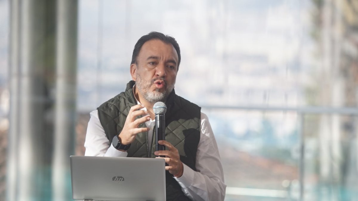 Pabel Muñoz, alcalde de Quito, dio su primer informe desde el Parque Museo del Agua.