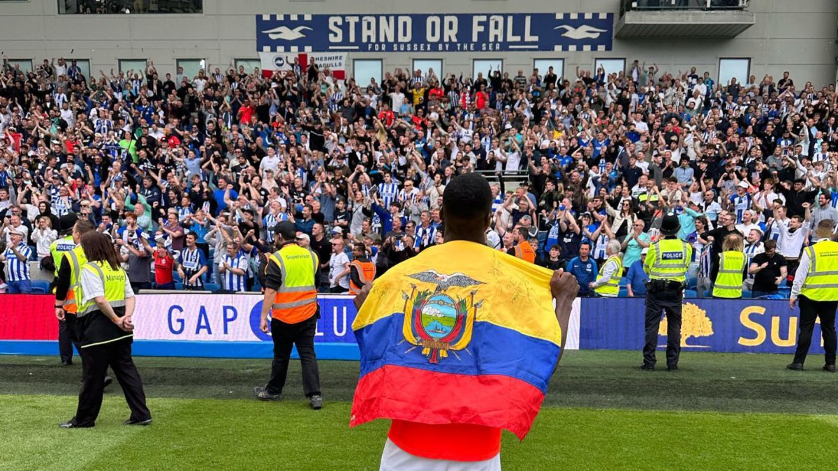 Moisés Caicedo agradeció el apoyo recibido de parte de los hinchas.