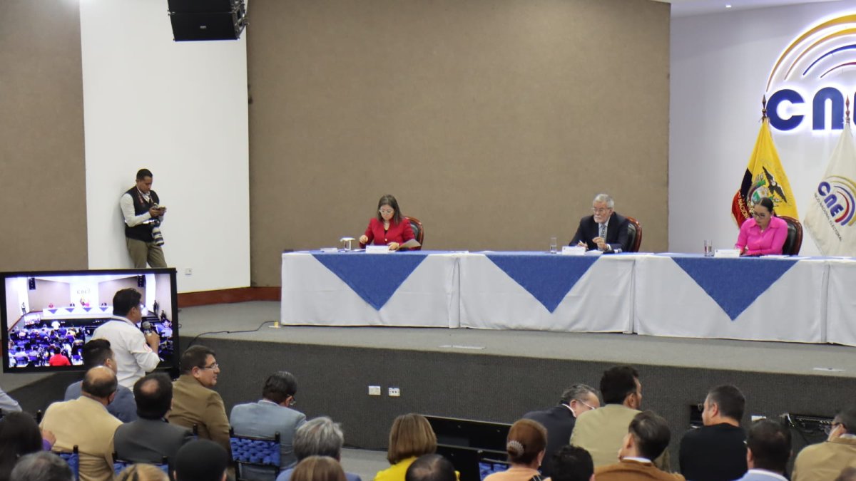 El CNE recibe observaciones de las organizaciones sociales.