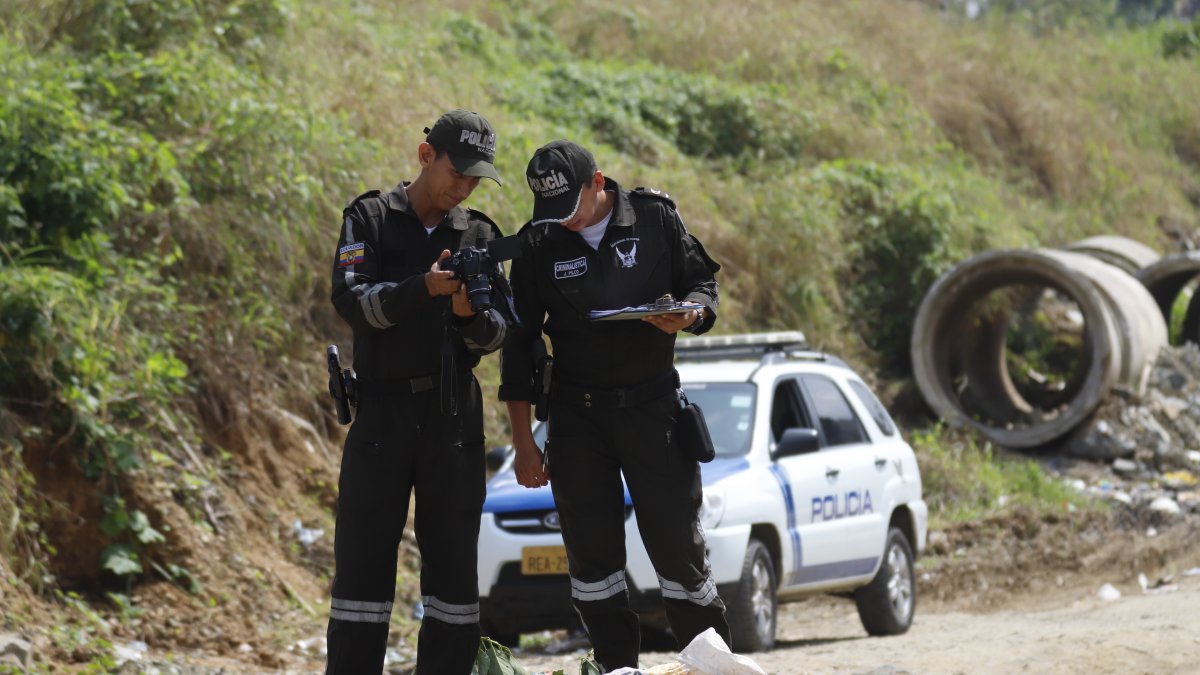 Hallazgo. Los restos encontrados en sacos de yute pertenecerían a Elvis Carrasco Cheme.