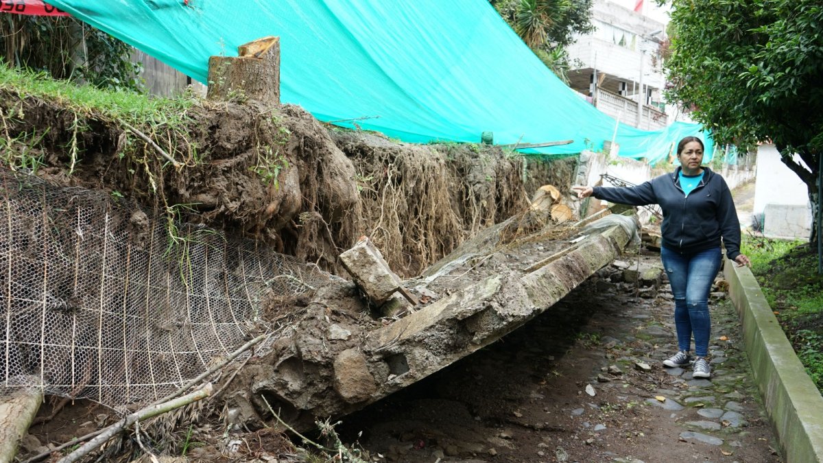 Situación. El reciente colapso de un muro no dejó víctimas, pero sí mucho temor entre los habitantes.
