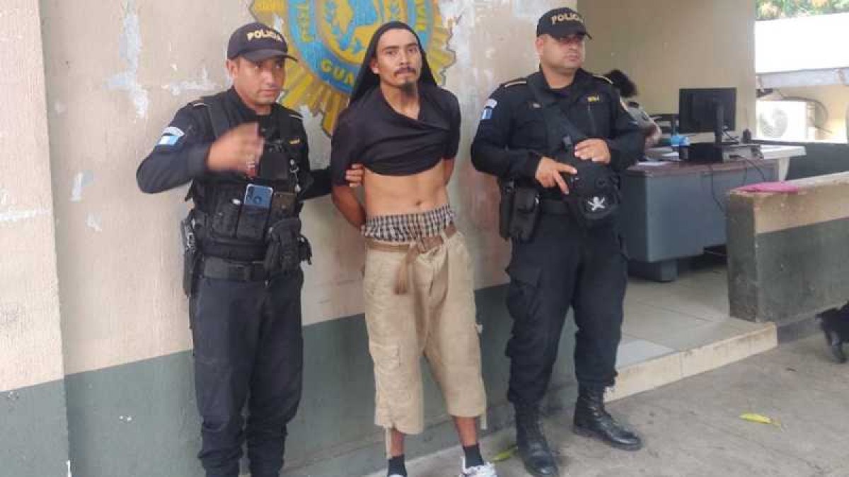 Salvador Enrique Portillo, sospechoso del asesinato de un Policía de Guatemala