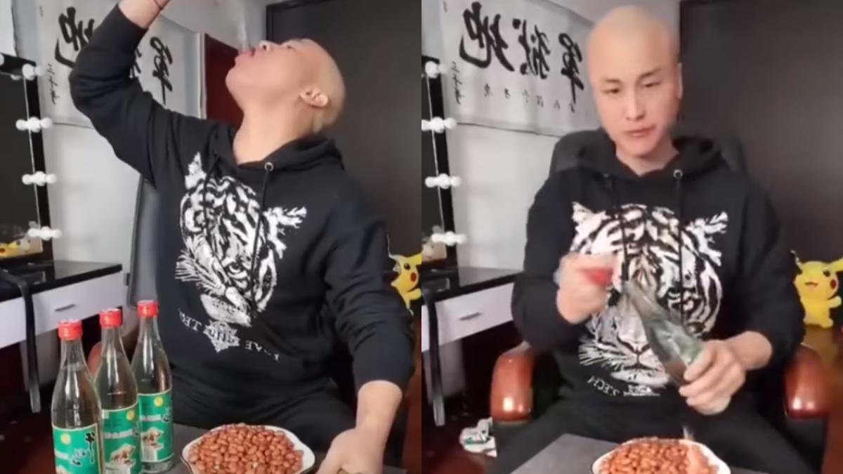 Brother Three Thousand durante el reto que luego le causó la muerte.