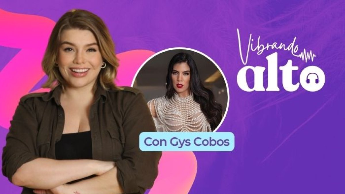 Gys Cobos en un episodio de Vibrando Alto.