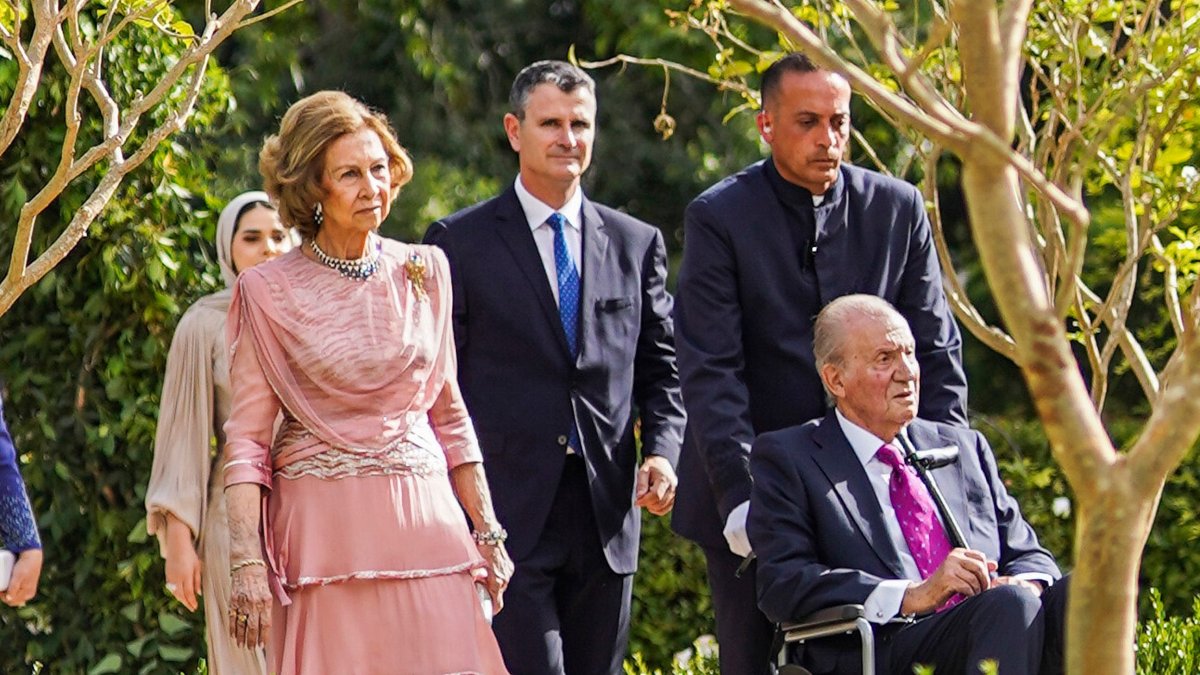 Juan Carlos con la reina Sofía.