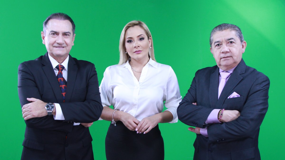 Steeven Macías, Cinthya Naveda y Javier Segarra.