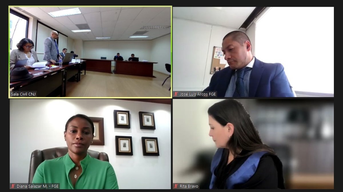 Diligencia. La audiencia se realizó este lunes 5 de junio de 2023.