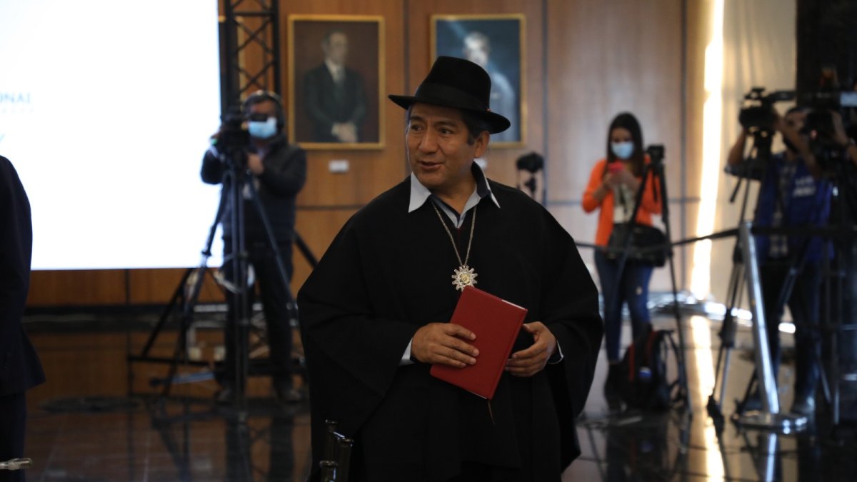 El exasambleísta Salvador Quishpe fue el primer precandidato que propuso un sector de Pachakutik