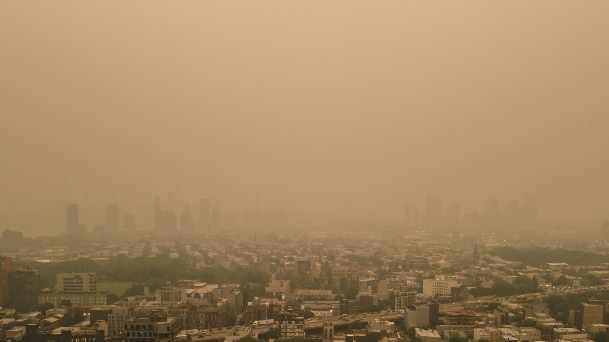 Incendios de Canadá afectan a la calidad del aire en Nueva York