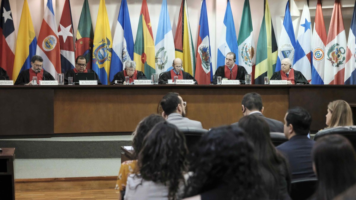 Vista general de una sesión de la Corte Interamericana de Derechos Humanos. Foto de archivo.