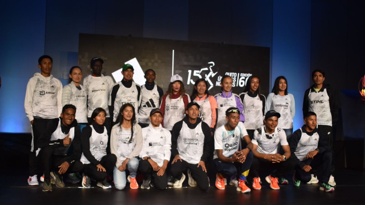 Segundo Jami y Rosalba Chacha estarán en la competencia. En la gráfica, durante el lanzamiento.