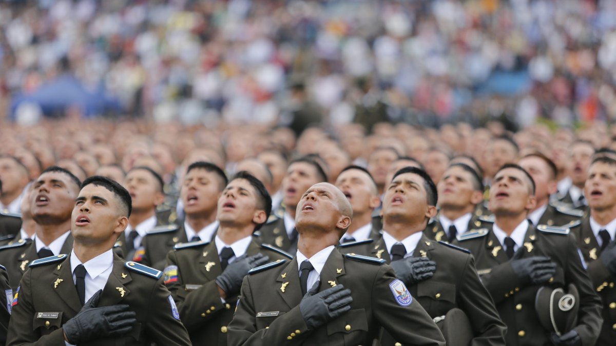 Ceremonia. Los nuevos uniformados se graduaron este 9 de junio de 2023.