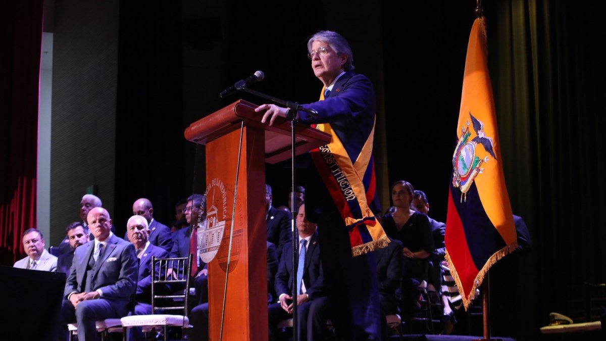 Acto. El 24 de mayo el presidente dio su informe a la nación ante funcionarios y allegados a su gobierno.