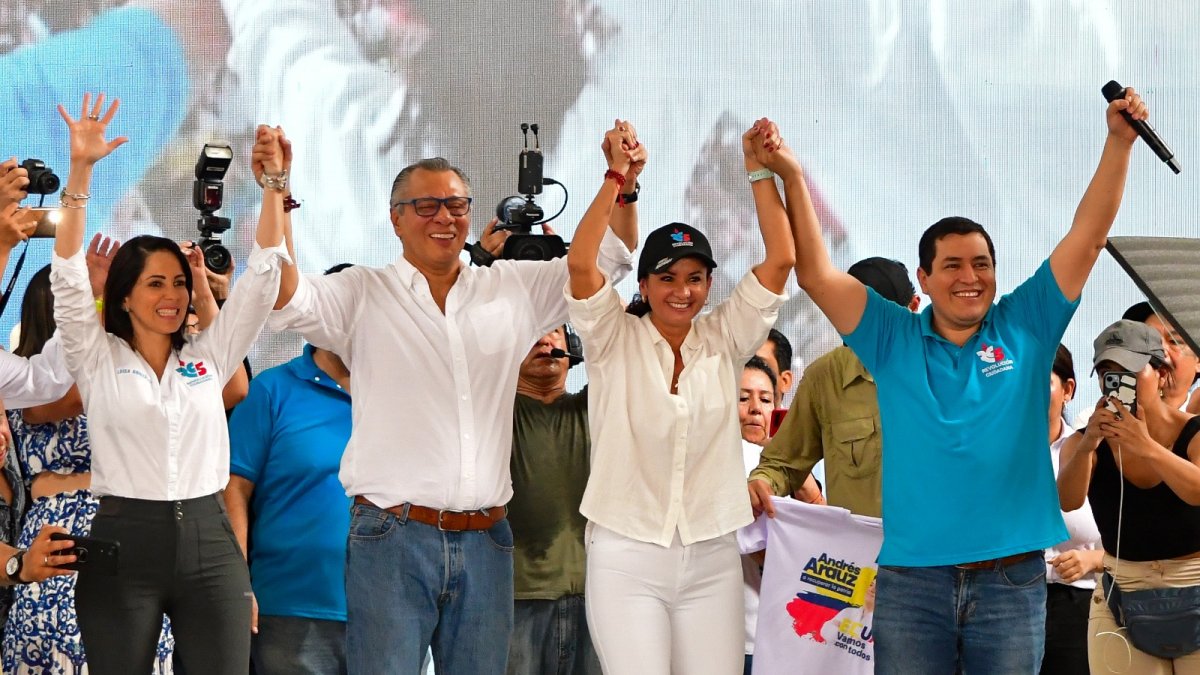 Jorge Glas, designado candidato para que decline y proponga a Luisa González y Andrés Arauz, en las últimas elecciones presidenciales.