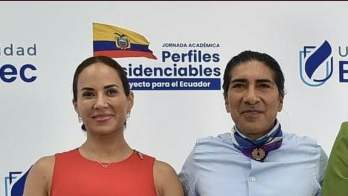 Precandidatos. Nory Pinela y Yaku Pérez, precandidatos.