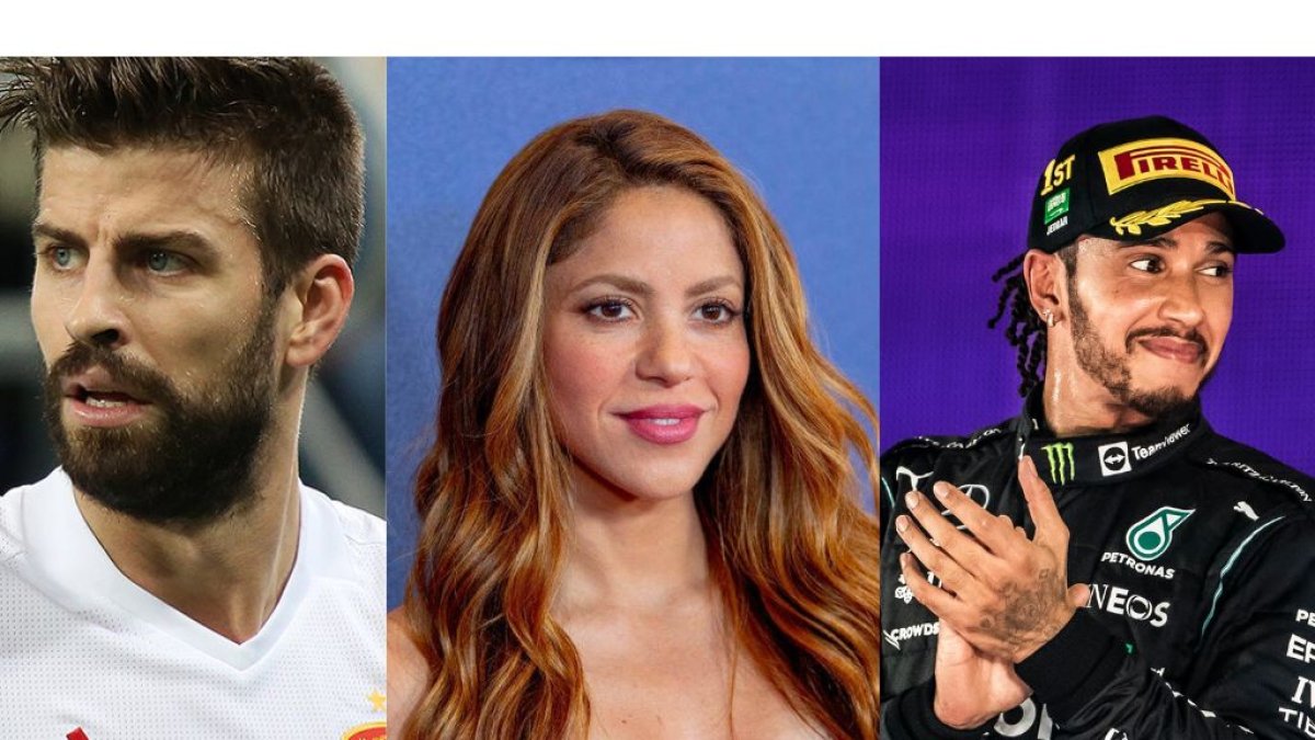 Shakira, Lewis Hamilton y Gerard Pique, ¿envueltos en un triángulo amoroso?