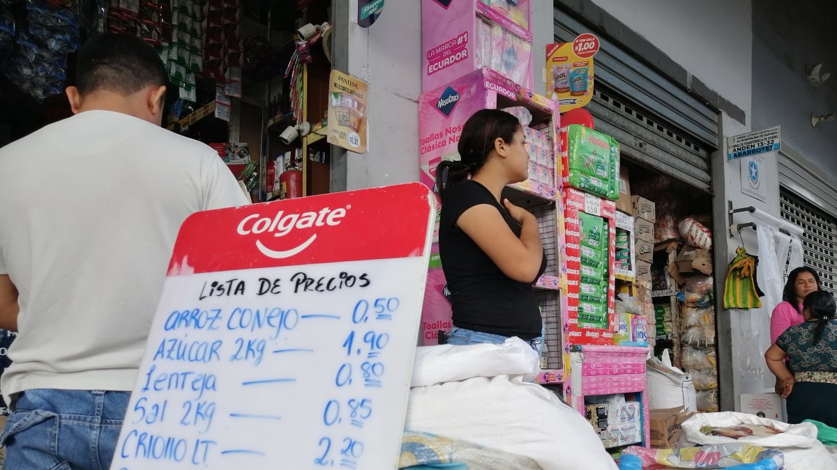 Mercado. La libra de arroz todavía se vende entre 0,50 y 0,60 dólares.