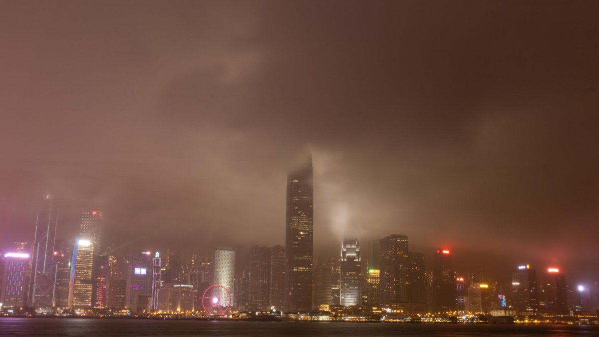 En la imagen de archivo, zona residencial y comercial en Hong Kong, China.
