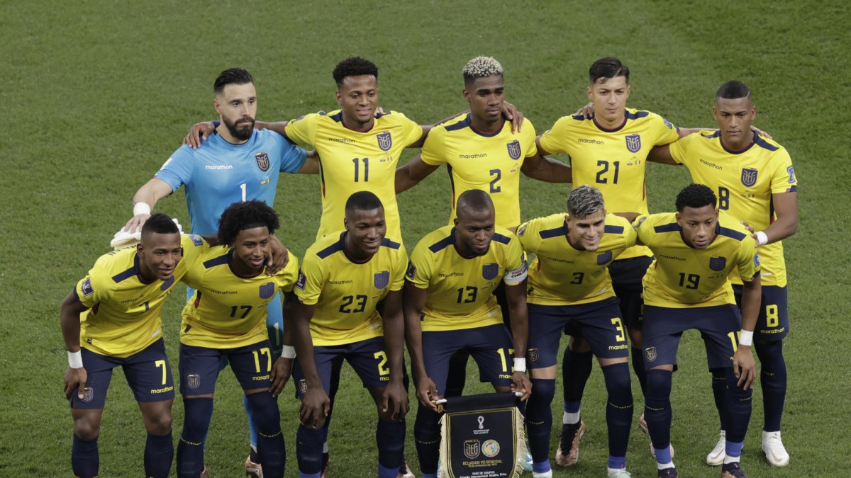 Jugadores de Ecuador, en una fotografía de archivo.