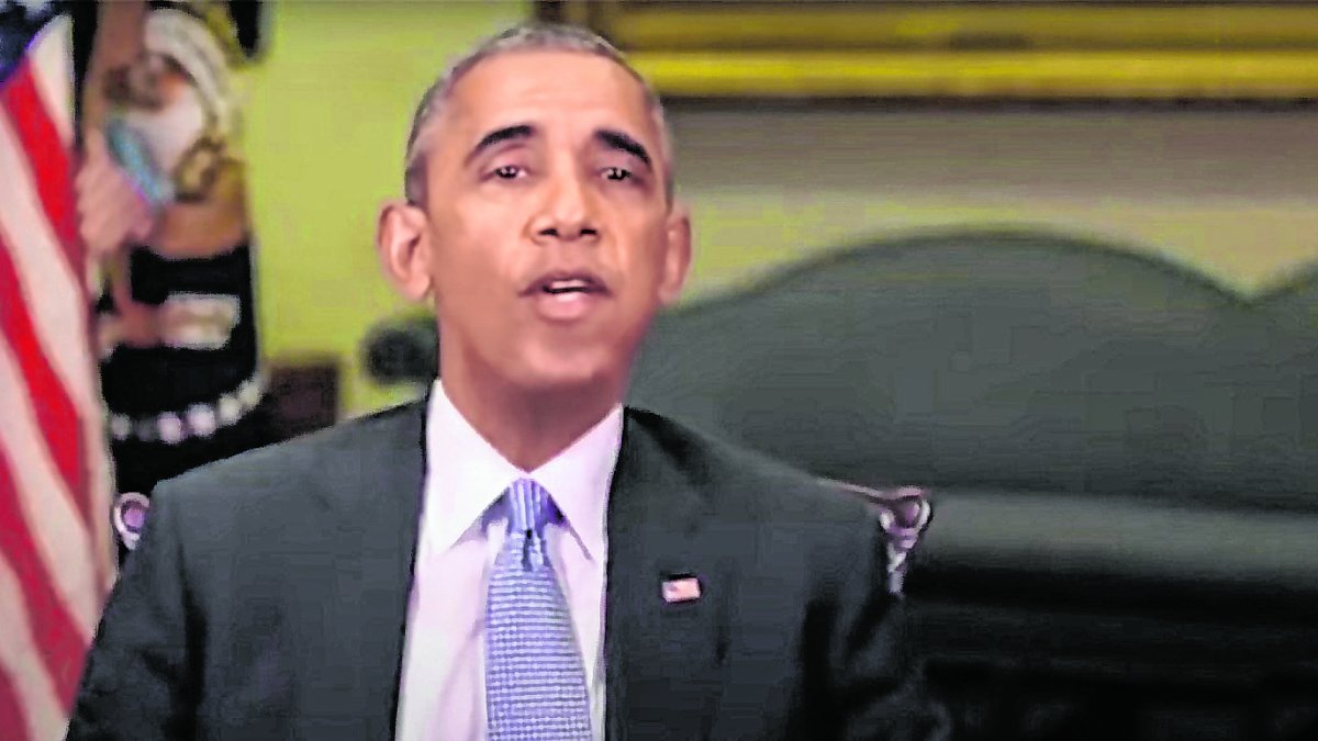 Ejemplo. Imagen de un falso video del expresidente de los Estados Unidos Barack Obama elaborado utilizando la inteligencia artificial.