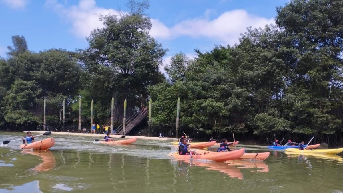 Por el Día Mundial del Refugiado hubo una competencia de integración en el Salado, el pasado 17 de junio.