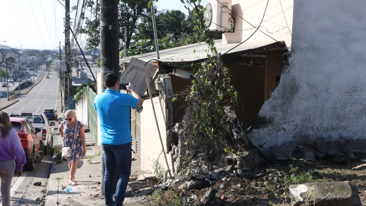 El auto accidentado, en el caso en que estaría involucrado Juan Carlos Izquierdo.