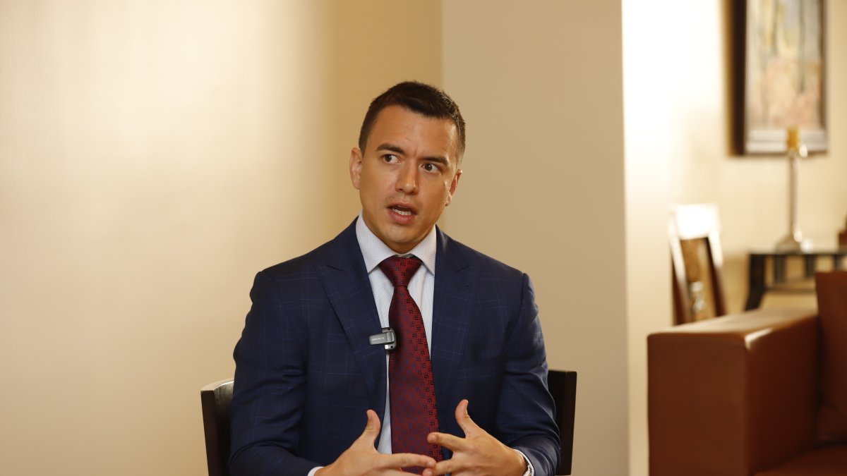 Daniel Noboa Azín, candidato a la Presidencia de la República.