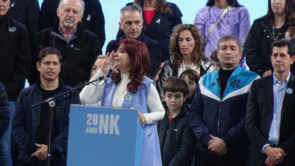 Fotografía de archivo de la vicepresidenta de Argentina, Cristina Fernández.